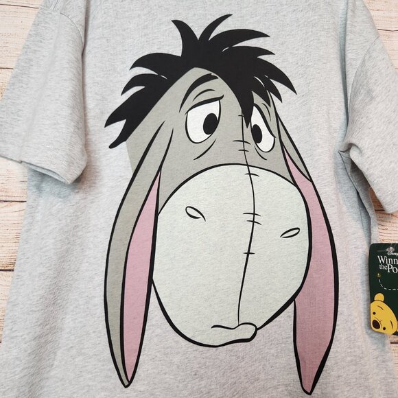 Disney Parks Winnie The Pooh EEYORE Vintage Style Big Face Shirt Adult M NWT - Picture 2 of 14